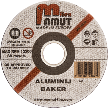 Trennscheibe MAMUT Profi ALU 230x2,0x22,23mm (872a) Aluminium