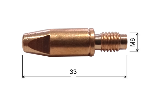 Spitze 1,0 M6x33mm CrNi /42.0001.0054-ZVAR/ FRONIUS